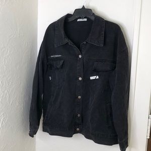 MACY MCCOY Black Denim Designer Jacket